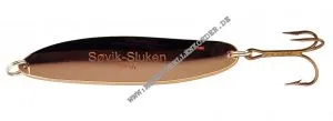 Søvik Sluken Blinker 60mm 14g Kupfer mit schwarzem Streifen