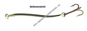 Søvik Sluken Blinker 82mm 24g Silber mit rotem Streifen