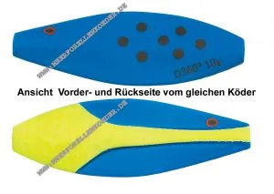 Kinetic / Westin D360° Inline 40mm 6g Sweden , Blau / Gelb