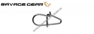Savage Gear EggSnap Größe S 24 kg , Federstahl Einhänger und großem runden Auge