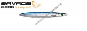 Savage Gear 3D Line Thru Sandeel 85 mm 11 g Blue Silver UV