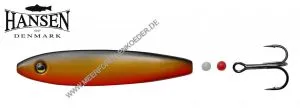 Hansen Hot Shot Inline SD " Scandinavian Design " 87mm 23g Black / Gold / Orange UV