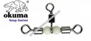 Okuma Rolling Pearl Swivel ( Kreuzwirbel / Dreiwegwirbel ) Size 12