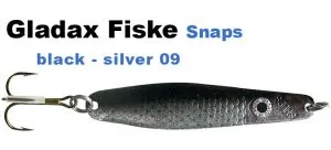 Gladsax Snaps Blinker - 15g - Schwarz / Silber