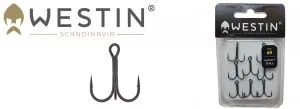 Westin Treble Hook Drillinge Gr. 6 Schwarz ; 8 Stück