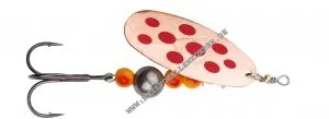 Savagear Caviar Spinner Gr. 4 ; 80mm 14g kupfer mit roten Punkten