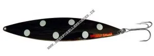 Grizzly Salar Gr. L 150mm schwarz mit weissen Punkten Polka pede