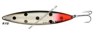 Grizzly Salar Gr. M 130mm schwarz / weiss mit rotem Schwanz und schwarzen Punkten