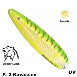 Grizzly Baltic Gr. M 120mm grün / silber / fluogelb ( Kavassen UV )