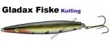 Kutling 100mm 20g Schwarz / Goldgrün / Silber mit Punkten