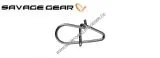 Savage Gear EggSnap Größe M 42 kg , Federstahl Einhänger und großem runden Auge