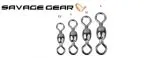 Savage Gear Black Nickel Swivel Größe M 38 kg