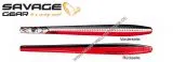 Savage Gear Line Thru Sandeel Nail 100mm 16g Black Red