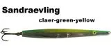 Sandgraevling - Clear-Green-Yellow - 20g