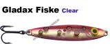 CLEAR-Wobbler -75mm 16g Fluo Rot/Transparent mit roten Punkten
