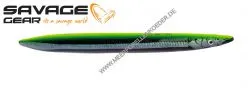 Savage Gear 3D Line Thru Sandeel 110 mm 15 g Black Yellow Glow (Nachtleucht)