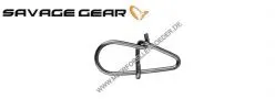 Savage Gear EggSnap Größe S 24 kg , Federstahl Einhänger und großem runden Auge