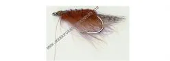 Scierra Loppen Saltwater Fly Gr.8 Rot Braun