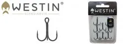 Westin Treble Hook Drillinge Gr. 6 Schwarz ; 8 Stück